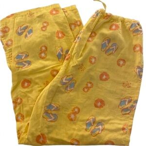 💎 Life Is Good Yellow Pajama Pants Size XXL